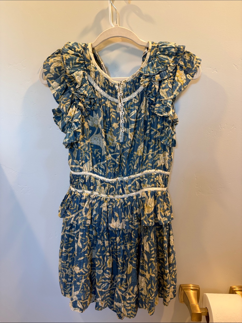 Ulla Johnson Blue Floral romper